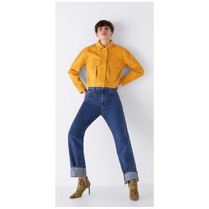 New- Zara Mid-Height Heeled Ankle Booties 🐍